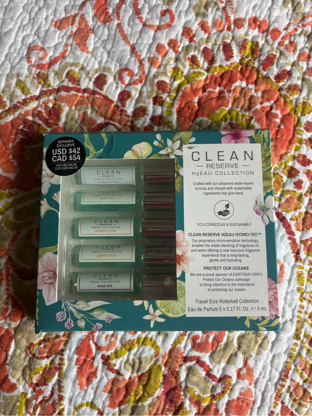Clean Reserve Collection Travel Rollerball Set of 5 Scents